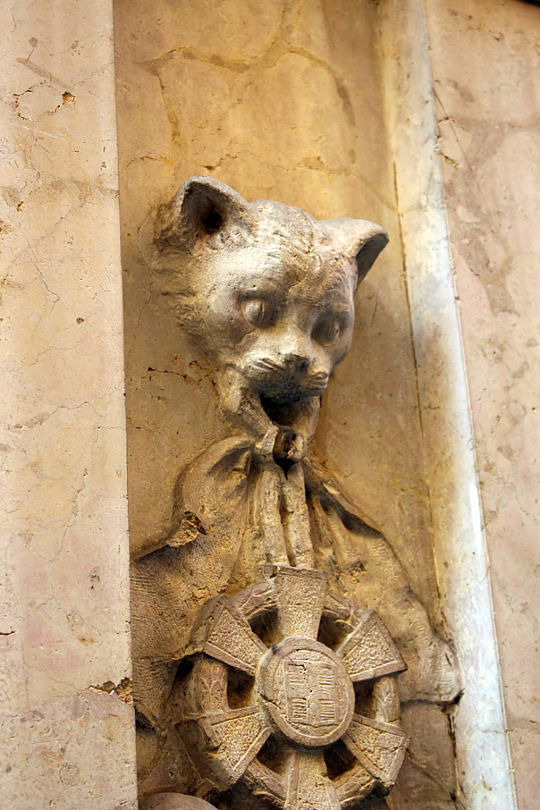 Foto: Katzenkopf an der Wand, 2016