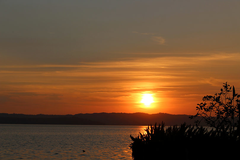Foto: Sonnenuntergang über dem Gardasee, 2016